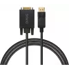 SAVIO DisplayPort-zu-VGA-(D-Sub)-Kabel 1,8 m, schwarz