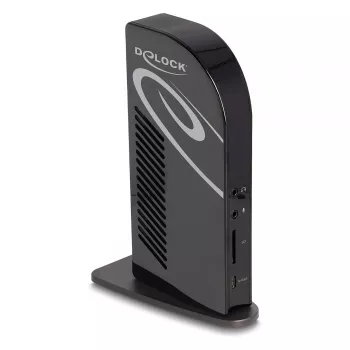 DeLOCK USB Type-C Triple Display Docking Station 4K USB Hub LAN Audio PD 96W