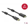 Kabel DeLOCK Active DisplayPort 1.2 zu HDMI 4K 60 Hz 1 m