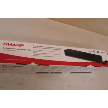 Sharp HT-SB700 2.0.2 kompakte Dolby Atmos Soundbar – 140 W, Bluetooth, kabellos, Schwarz