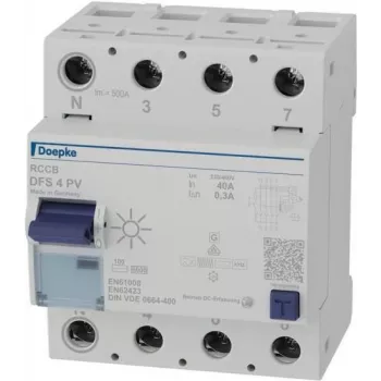 Doepke DFS4 040-4/0.30-PVFI-Schutzschalter 4p 40 A 0.3 (09136804)