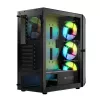 LOGIC CONCEPT Portos ARGB ATX Mid-Tower-Gehäuse, schwarz