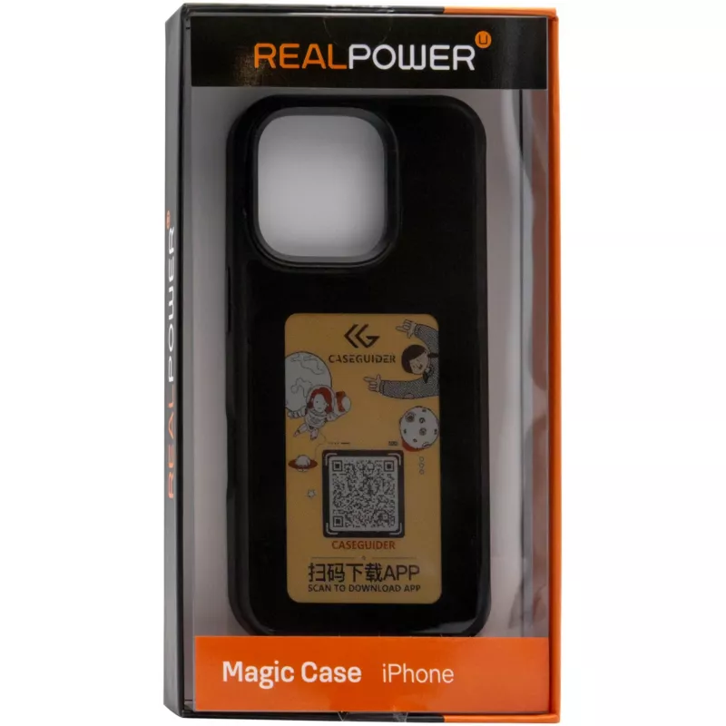 Cover RealPower 504406 für iPhone 16 Pro 16 cm Schwarz