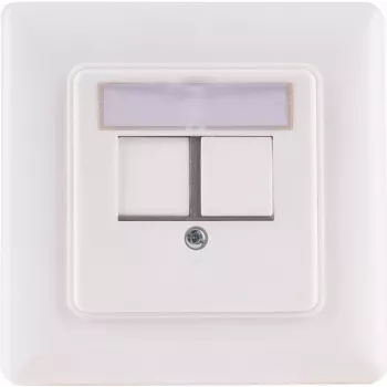 Netzwerk-Auslass-Keystone-Trägerrahmen, S CONN maximum connectivity, 2-Port (08-10101)