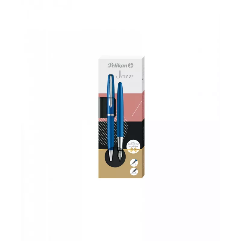 Kugelschreiber und Füller Pelikan Jazz Noble Elegance Blau Silber