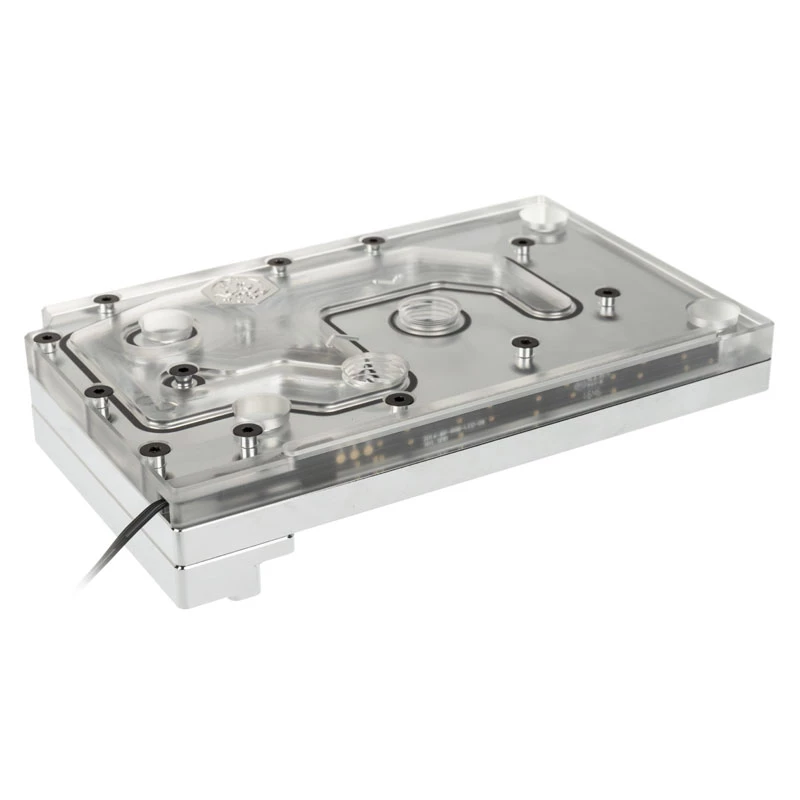 Water block BitsPower Monoblock für ASRock X399M Taichi RGB, Acryl/Kupfer, vernickelt, 90×142×29,1 mm