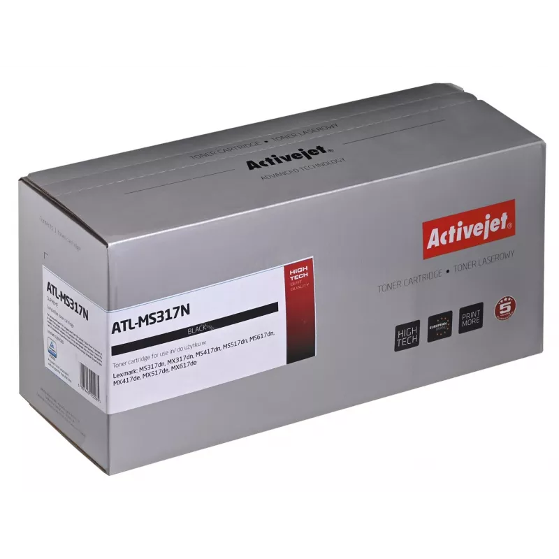 Toner-Kartusche ActiveJet Ersatz für Lexmark 51B2000 schwarz, 2500 Seiten, Einzelpack