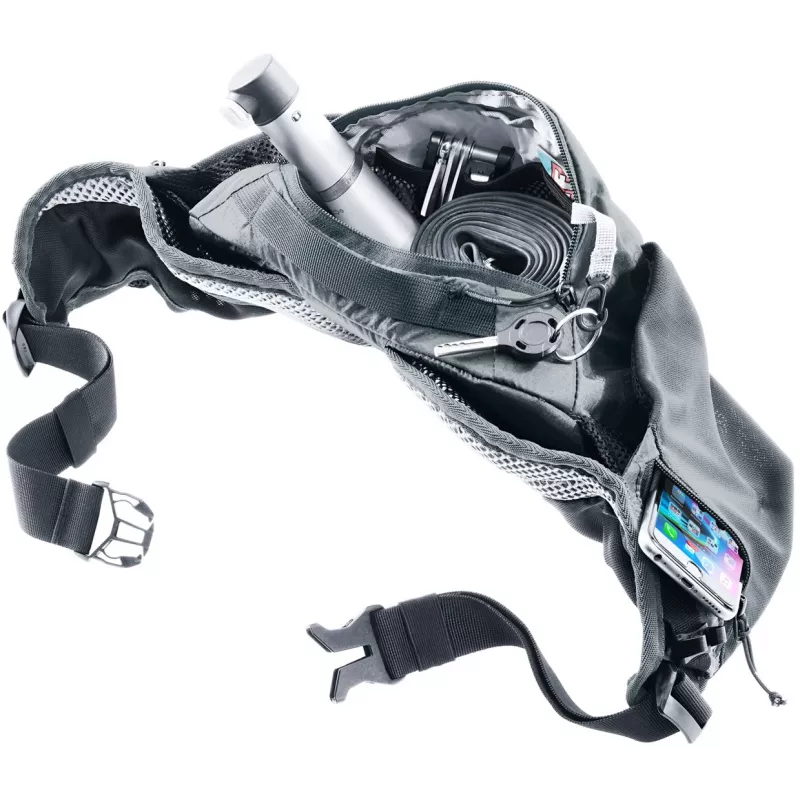 Hüfttasche DEUTER Pulse 3 nierenkompatibel, verstellbarer Gürtel, 3 L, Graphit, 330 g