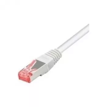 Tecline - Patchkabel - RJ-45 (M) auf RJ-45 (M) - 1,5 m - SFTP, PiMF - CAT 6 - halogenfrei, Knickschutzhülle - Weiß (715015W)