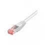 Tecline - Patchkabel - RJ-45 (M) auf RJ-45 (M) - 1,5 m - SFTP, PiMF - CAT 6 - halogenfrei, Knickschutzhülle - Weiß (715015W)