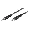 Wentronic Goobay 3,5mm-Klinken-Verbindungskabel, Schwarz, 2,5 m - Klinke 3,5 mm-Stecker (3-polig, Stereo) > Klinke 3,5 mm-Stecker (3-polig, Stereo) (50449)