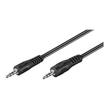 Wentronic Goobay 3,5mm-Klinken-Verbindungskabel, Schwarz, 2,5 m - Klinke 3,5 mm-Stecker (3-polig, Stereo) > Klinke 3,5 mm-Stecker (3-polig, Stereo) (50449)
