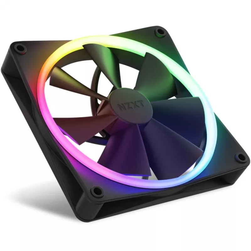 NZXT F140 RGB TWIN Lüfter 14 cm schwarz 500-1800 RPM Fluid Dynamic Bearing
