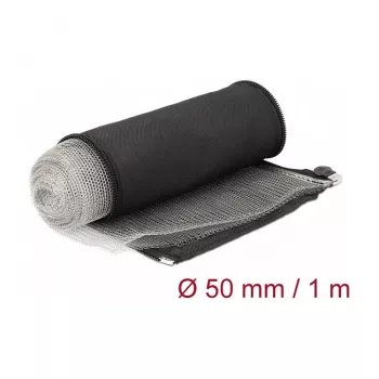EMI-Abschirmgeflochtene Schlauchhülle DeLOCK 20849 1 m x 50 mm Schwarz