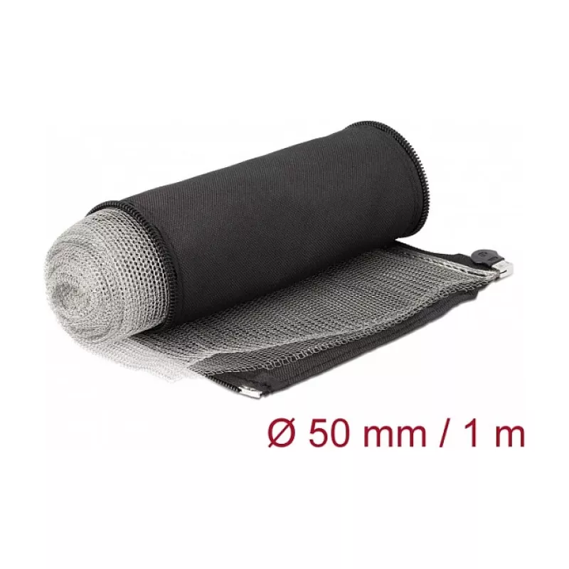 EMI-Abschirmgeflochtene Schlauchhülle DeLOCK 20849 1 m x 50 mm Schwarz