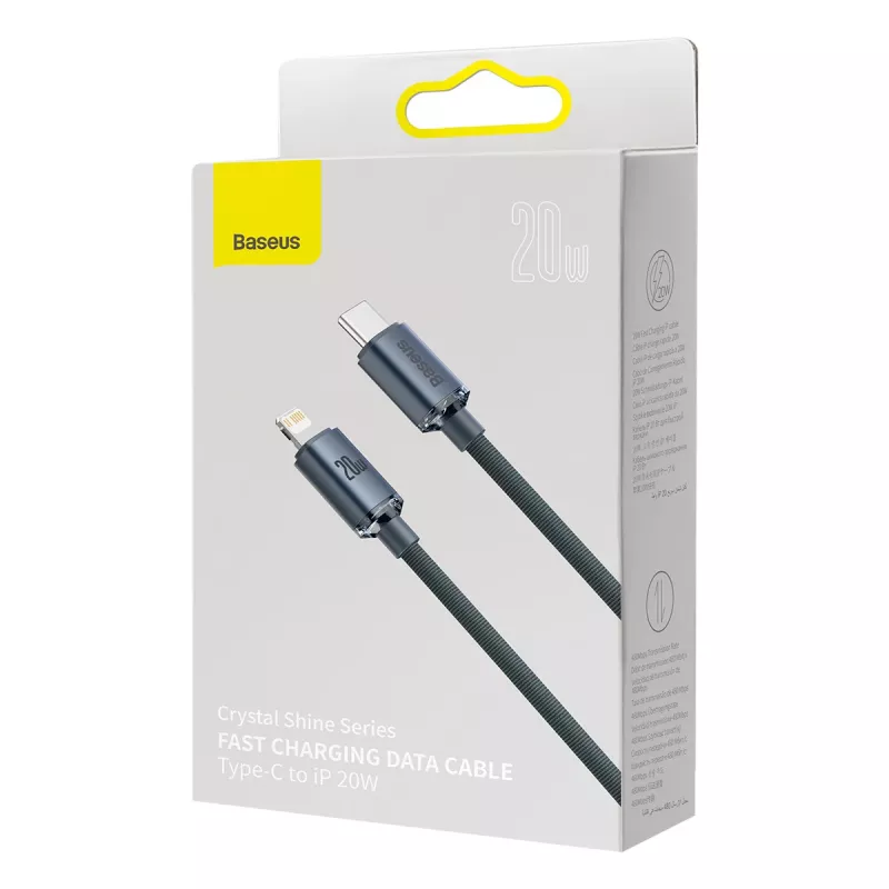 Baseus CAJY000301 Mobiltelefonkabel Grau 2 m USB-C Lightning