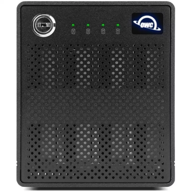 ThunderBay 4 mini, Laufwerksgehäuse schwarz, Professionelles 4-Laufwerke-HDD/SSD-Thunderbolt-3-Gehäuse