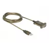 Serielles Kabel DeLOCK 64073 USB Typ-A DB-9 Transparent 2m