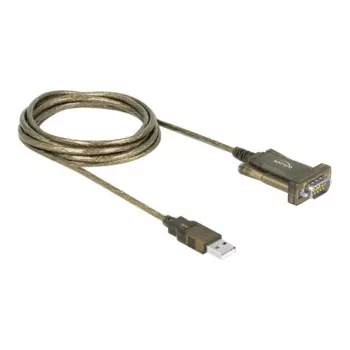 Serielles Kabel DeLOCK 64073 USB Typ-A DB-9 Transparent 2m