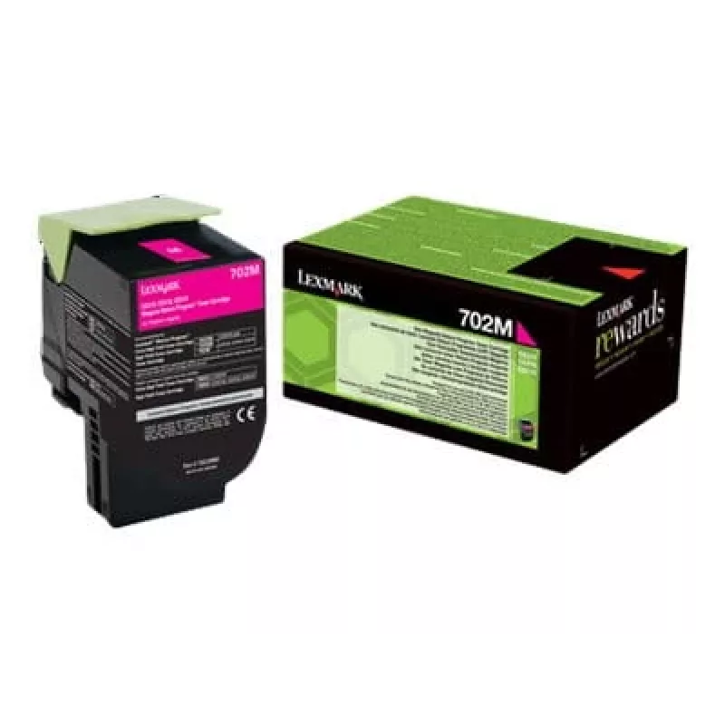 Lexmark 702M - Magenta - Original - Tonerpatrone LCCP, LRP - für Lexmark CS310dn, CS310n, CS410dn, CS410dtn, CS410n, CS510de, CS510dte (70C20M0)
