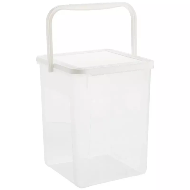 Kunststoff-Waschmittelbehälter Rotho Basic 9 L Modell 1770101100RP, weiß, Deckel, Aufhängeloch