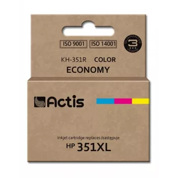 Kompatible ACTIS-Patrone KH-351R für HP 351XL, farbstoffbasierte Tinte 21 ml (CMY), Einzelpackung, Standard-Reichweite
