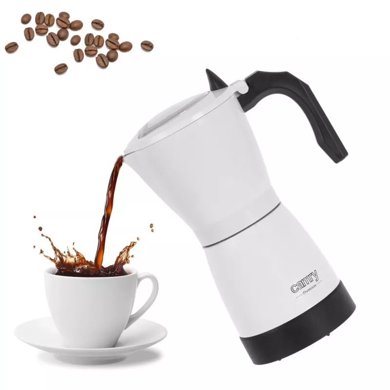 Camry | Elektrische Moka-Kaffeemaschine | CR 4415w | 480 W | Weiß