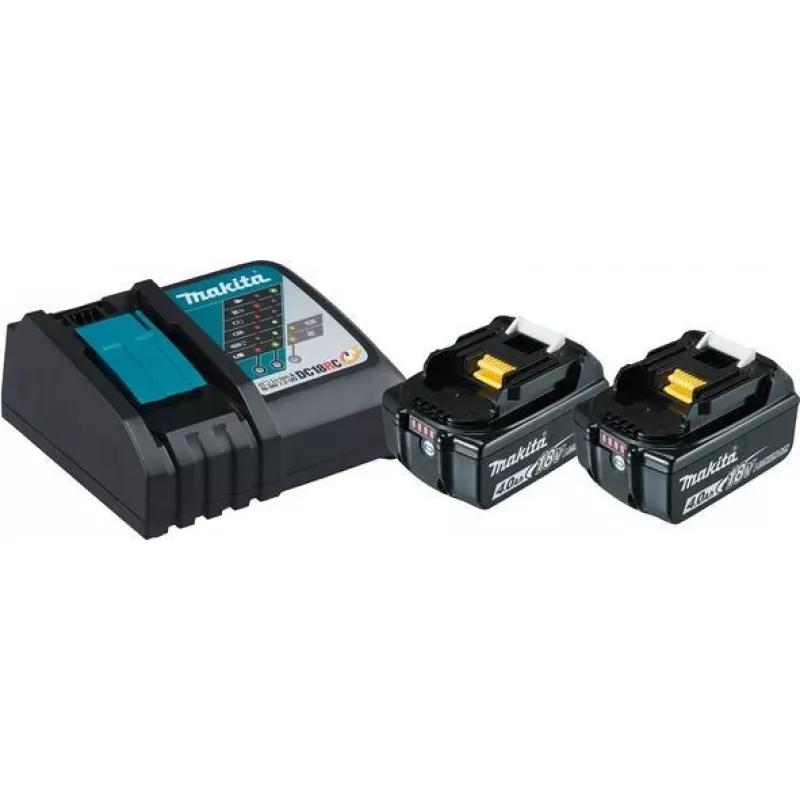 Makita DC18RC - Stromquellen-Kit - Ladegerät + Akku 2 x - Li-Ion - 4 Ah - 72 Wh - 1 x Akkuladung (197490-7)