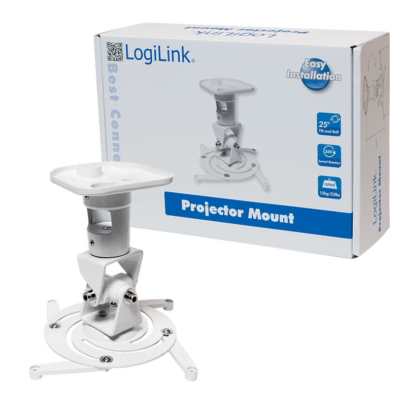 Deckenhalterung LogiLink BP0003 Maximalgewicht 15 kg Weiß
