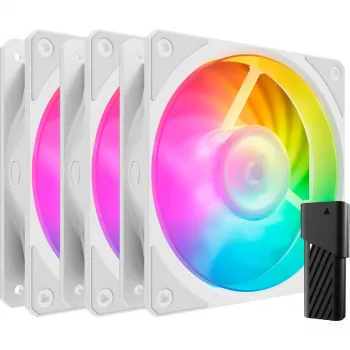 COOLER MASTER Mobius 120P ARGB 120mm Weiß 3er-Pack