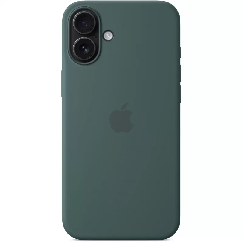 Apple iPhone 16 Plus Silikon Case mit MagSafe – Seegrün