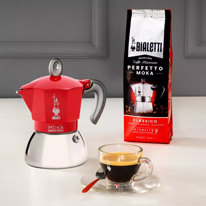 Bialetti Moka Induction Moka-Kanne 4 Tassen