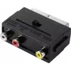 SpeaKa Professional SP-13442696 SCART-Adapter [3x Klinke – 1x SCART-Kupplung] Schwarz (SP-13442696)