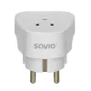 SAVIO AP-01 Reiseadapter, US-Steckdose – EU-Stecker