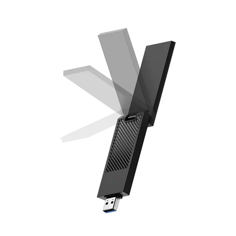 USB-Typ-A-Wi‑Fi-6E-Adapter Cudy WU5400, Dualband 2x2, 2402 Mbit/s, schwarz