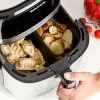Heißluftfritteuse Taurus Air Fry 7S 1600W 6,5L, Edelstahl, 8 Programme, 80–200°C, Touch-Steuerung