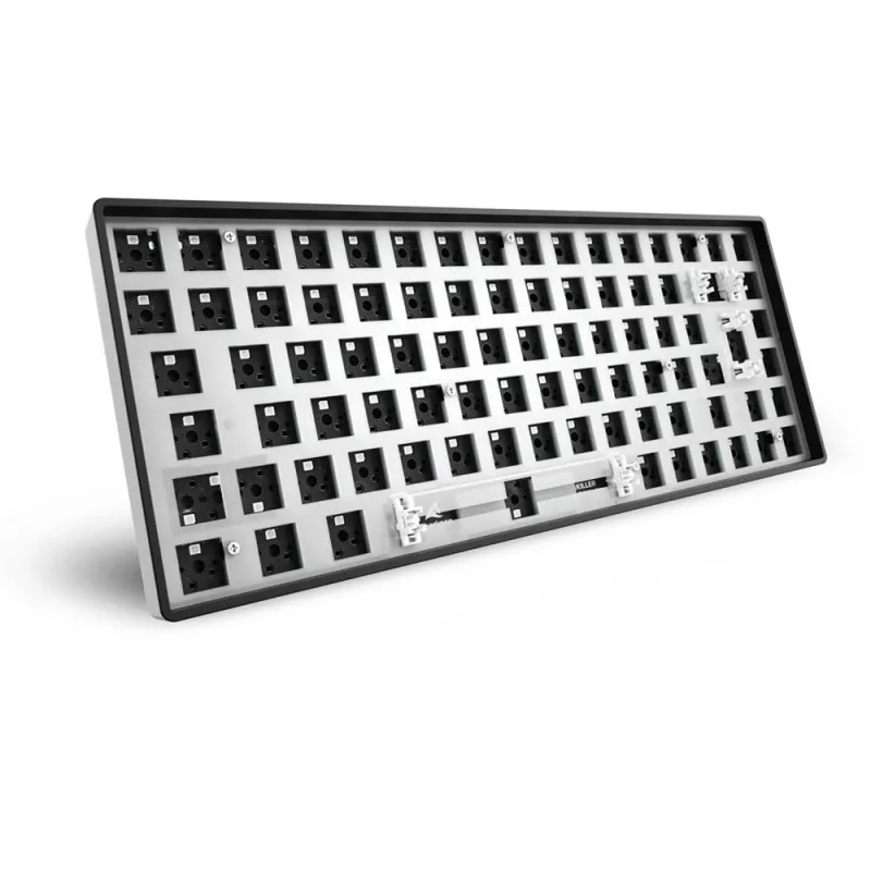 Sharkoon SKILLER SGK50 S3 Barebone Gaming Tastatur - komplett personalisierbare Gaming Tastatur im 75% Layout, Hot-Swap, RGB-Beleuchtung, QWERTZ-Layou