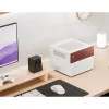 Micro-Tower-Computergehäuse Jonsbo N4 WEISS Mini-ITX mit gehärtetem Glas