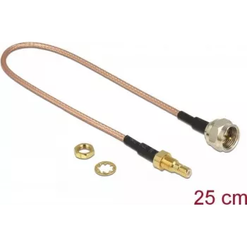 Koaxialkabel DeLOCK 13025 0,25 m SMB F Braun