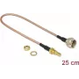 Koaxialkabel DeLOCK 13025 0,25 m SMB F Braun