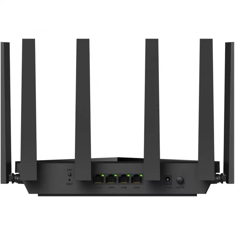 Tisch-Router Cudy WR11000 — Tri‑Band 2,4/5/6 GHz, Wi‑Fi 7, 4× 2,5 Gigabit LAN, 5765 Mbit/s pro 6‑GHz‑Band, 512 MB RAM