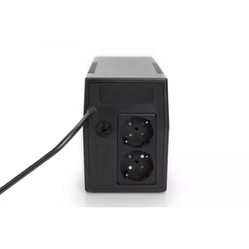 UPS DIGITUS DN-170063-B Line-Interactive 600 VA / 360 W, AVR, LCD, 2x Typ-F-Ausgänge, 7-Ah-Batterie