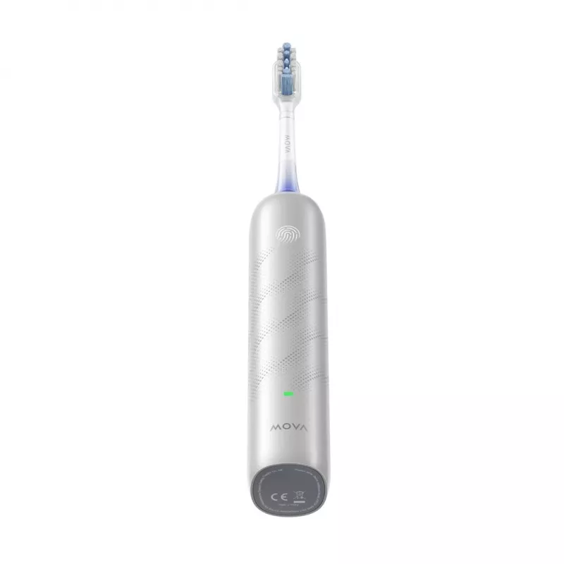 Elektrische Zahnbürste MOVA Fresh Pro Adult Sonic Silber — 4 Modi, Li‑Ion-Akku, integrierter Timer