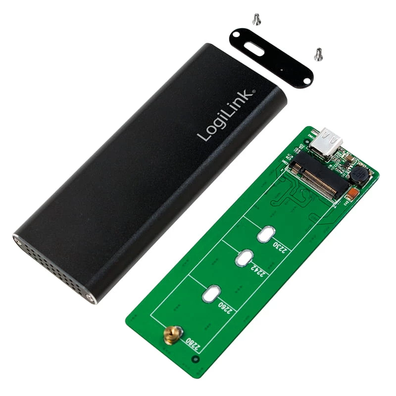 SSD-Gehäuse LogiLink UA0314 Schwarz M.2
