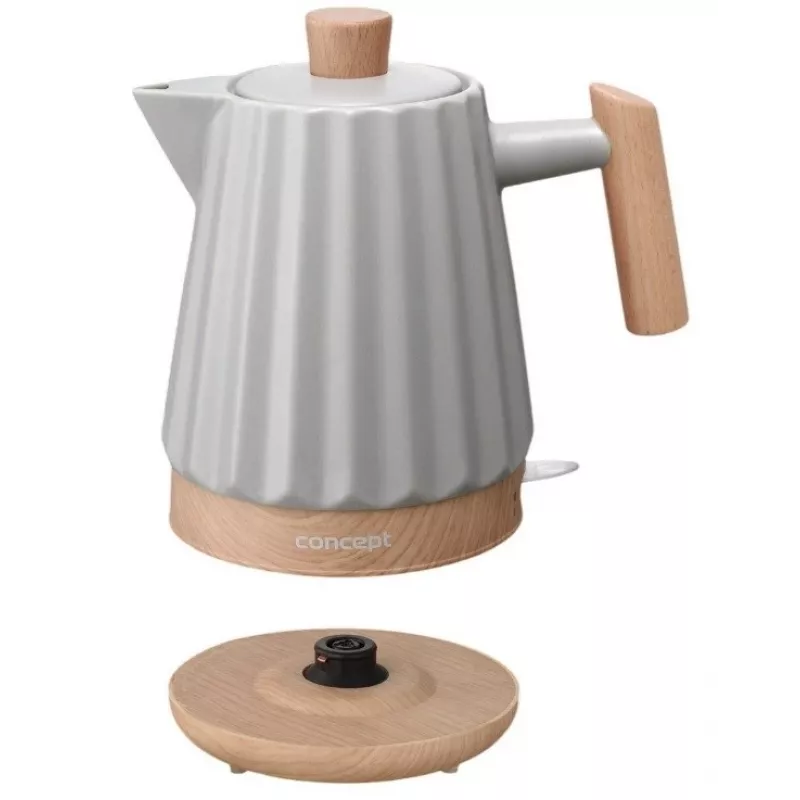 Concept RK0091 Keramik-Wasserkocher 1,5 l Hellgrau