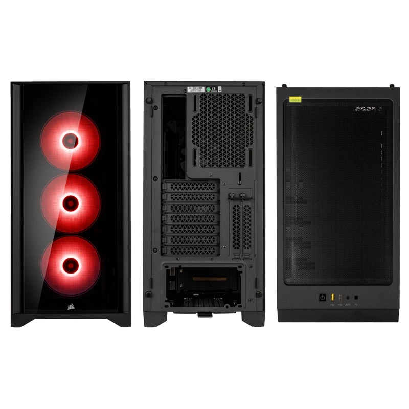 CORSAIR iCUE 4000X RGB Tempered Glass Mid-Tower Gehäuse Schwarz