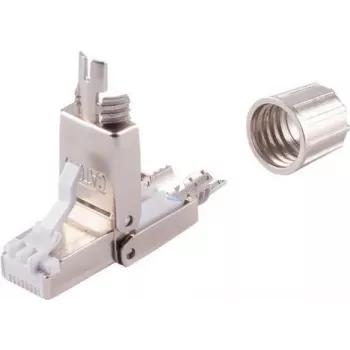 Netzwerkadapter ShiverPeaks 08-10001 Toolless STP Cat. 6A, RJ45, geschirmt, werkzeuglose Terminierung