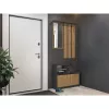 Garderobenschrank top e shop GAR ANT/ART mit 1 Drehtür, 850×240×1600 mm