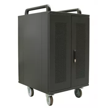 Avtek International Avtek Charging Cart 20 Tragbarer Geräte-Management-Schrank Schwarz