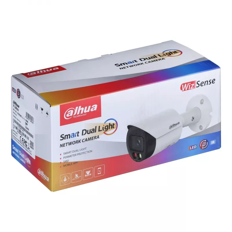 Dahua Technology WizSense DH-IPC-HFW2549SP-S-IL-0280B Sicherheitskamera Bullet IP-Sicherheitskamera Innen & Außen 2960 x 1668 Pixel Decke/Wand